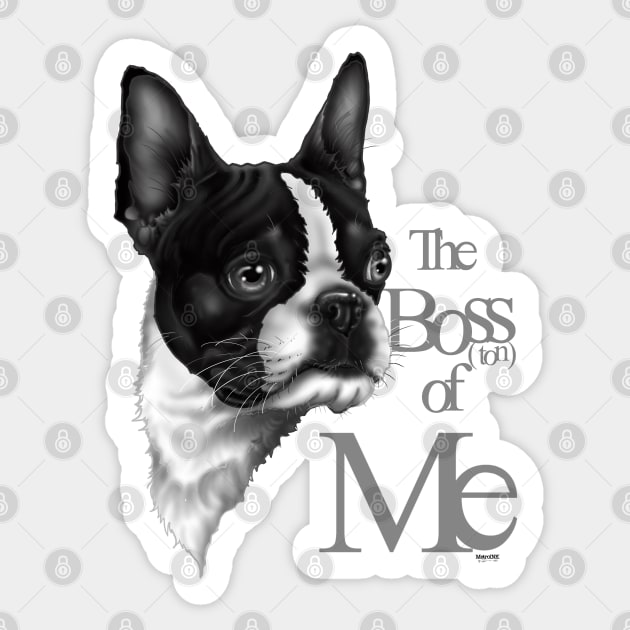 The Boss(ton) of me Sticker by MetroInk